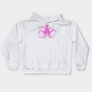 pink octopus Kids Hoodie